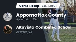 Recap: Appomattox County  vs. Altavista Combined School  2021