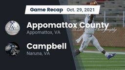 Recap: Appomattox County  vs. Campbell  2021