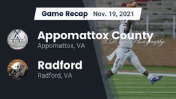 Recap: Appomattox County  vs. Radford  2021