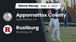 Recap: Appomattox County  vs. Rustburg  2022