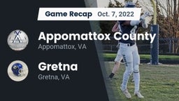 Recap: Appomattox County  vs. Gretna  2022