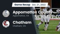 Recap: Appomattox County  vs. Chatham  2022