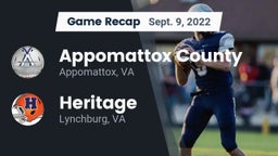 Recap: Appomattox County  vs. Heritage  2022