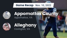 Recap: Appomattox County  vs. Alleghany  2022