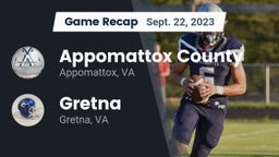 Recap: Appomattox County  vs. Gretna  2023