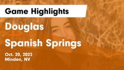 Douglas  vs Spanish Springs  Game Highlights - Oct. 20, 2022