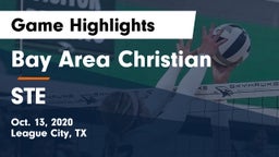 Bay Area Christian  vs STE Game Highlights - Oct. 13, 2020