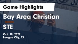 Bay Area Christian  vs STE Game Highlights - Oct. 18, 2022