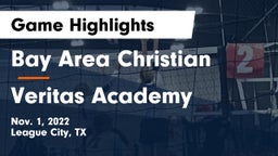 Bay Area Christian  vs Veritas Academy Game Highlights - Nov. 1, 2022