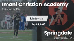 Matchup: Imani Christian Acad vs. Springdale  2018