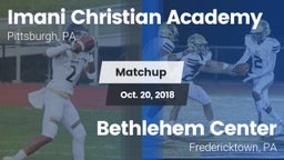 Matchup: Imani Christian Acad vs. Bethlehem Center  2018