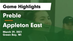 Preble  vs Appleton East  Game Highlights - March 29, 2021