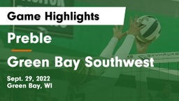 Preble  vs Green Bay Southwest  Game Highlights - Sept. 29, 2022