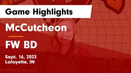 McCutcheon  vs FW BD Game Highlights - Sept. 16, 2023