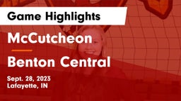 McCutcheon  vs Benton Central  Game Highlights - Sept. 28, 2023