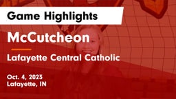 McCutcheon  vs Lafayette Central Catholic  Game Highlights - Oct. 4, 2023