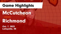 McCutcheon  vs Richmond  Game Highlights - Oct. 7, 2023