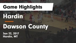 Hardin  vs Dawson County  Game Highlights - Jan 22, 2017