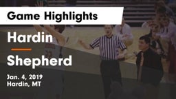 Hardin  vs Shepherd  Game Highlights - Jan. 4, 2019