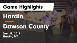 Hardin  vs Dawson County  Game Highlights - Jan. 19, 2019