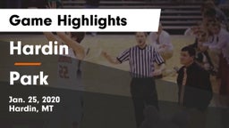 Hardin  vs Park  Game Highlights - Jan. 25, 2020