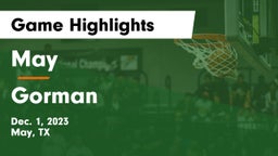 May  vs Gorman  Game Highlights - Dec. 1, 2023