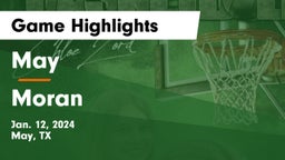 May  vs Moran Game Highlights - Jan. 12, 2024