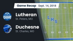 Recap: Lutheran  vs. Duchesne  2018
