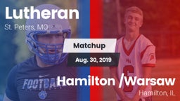 Matchup: Lutheran  vs. Hamilton /Warsaw  2019