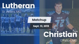 Matchup: Lutheran  vs. Christian  2019