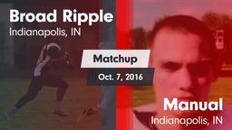 Matchup: Broad Ripple High Sc vs. Manual  2016