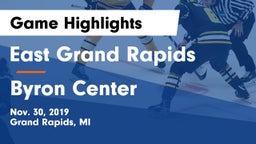 East Grand Rapids  vs Byron Center  Game Highlights - Nov. 30, 2019