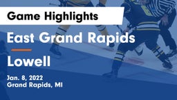 East Grand Rapids  vs Lowell Game Highlights - Jan. 8, 2022