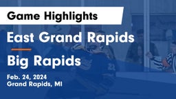 East Grand Rapids  vs Big Rapids  Game Highlights - Feb. 24, 2024