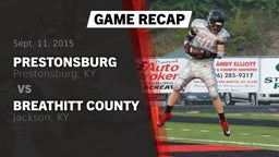 Recap: Prestonsburg  vs. Breathitt County  2015