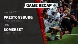 Recap: Prestonsburg  vs. Somerset  2016