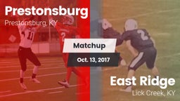Matchup: Prestonsburg High vs. East Ridge  2017