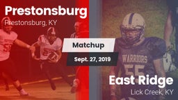 Matchup: Prestonsburg High vs. East Ridge  2019