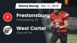 Recap: Prestonsburg  vs. West Carter  2019