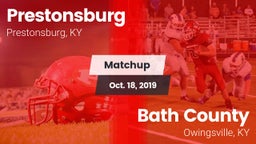 Matchup: Prestonsburg High vs. Bath County  2019