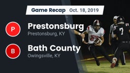 Recap: Prestonsburg  vs. Bath County  2019