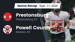 Recap: Prestonsburg  vs. Powell County  2020