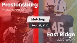 Matchup: Prestonsburg High vs. East Ridge  2020
