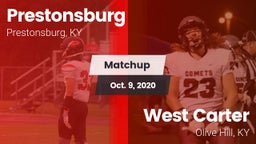 Matchup: Prestonsburg High vs. West Carter  2020