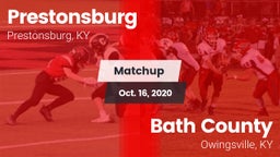 Matchup: Prestonsburg High vs. Bath County  2020
