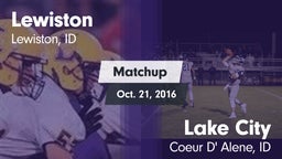 Matchup: Lewiston  vs. Lake City  2016