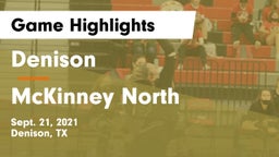 Denison  vs McKinney North  Game Highlights - Sept. 21, 2021