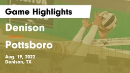 Denison  vs Pottsboro  Game Highlights - Aug. 19, 2022