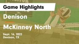 Denison  vs McKinney North  Game Highlights - Sept. 16, 2022