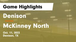 Denison  vs McKinney North  Game Highlights - Oct. 11, 2022